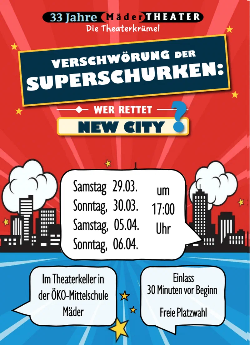 Flyer Verschwörung der Superschurken