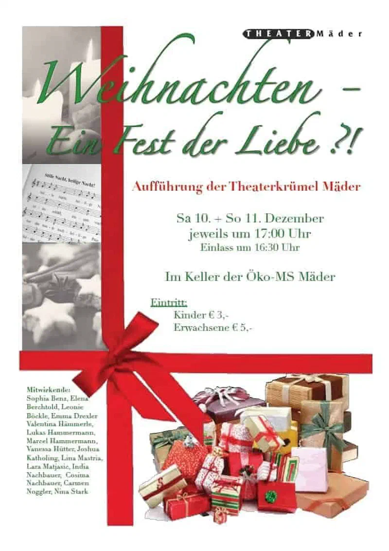 Flyer Weihnachten – Ein Fest der Liebe